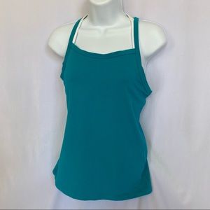 Champion teal lined athletic top size L